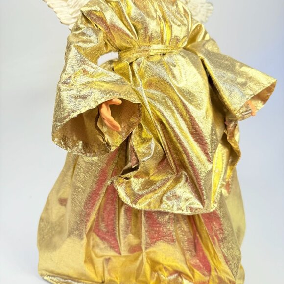 Angel Tree Topper Fontanini italian Style Elegant Gold Vintage Christmas Resin H - Picture 5 of 16